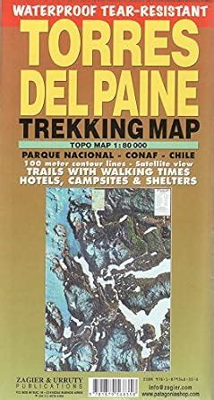 torres del paine waterproof trekking map english or spanish edition Epub